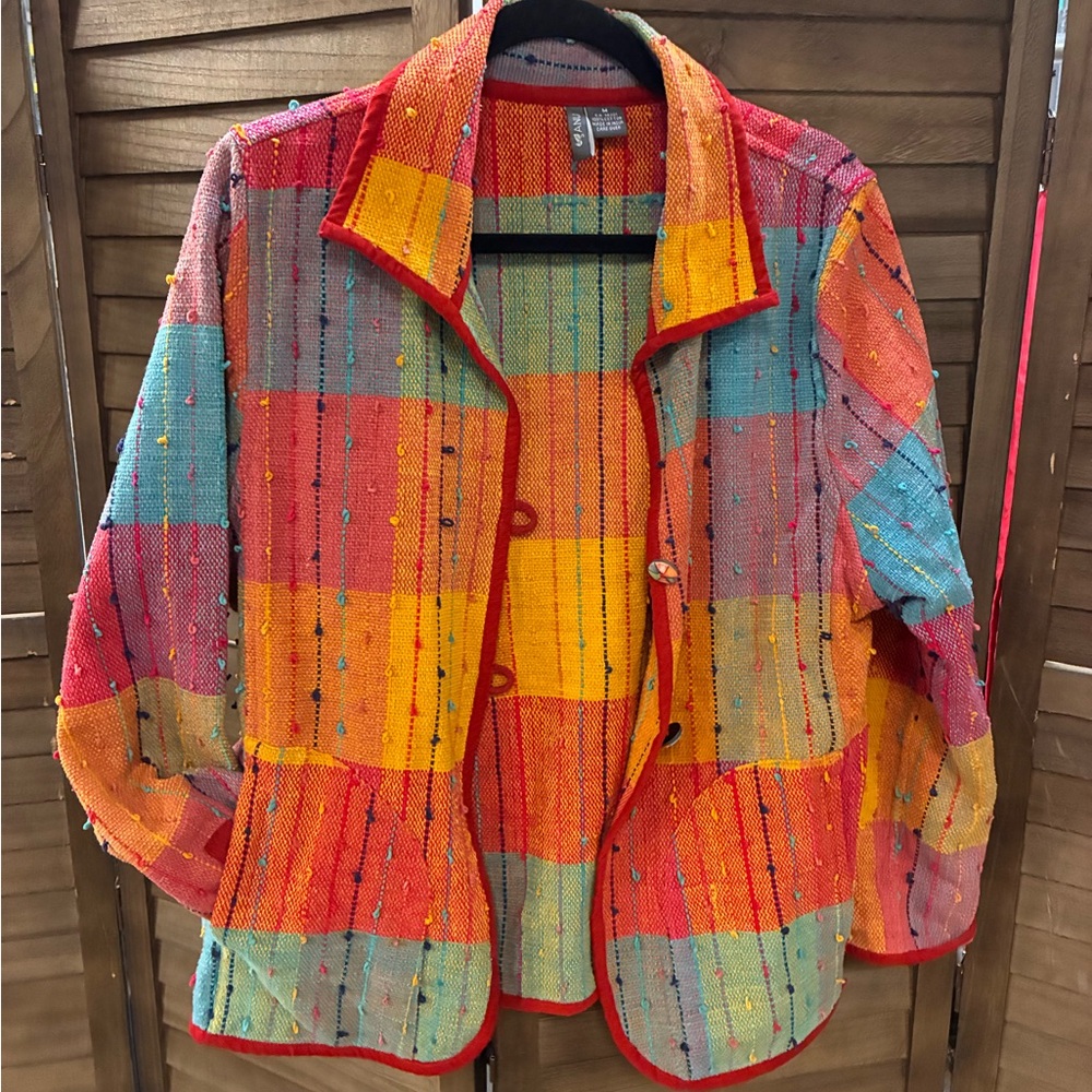 Multicolor Patchwork Women's Anu Blazer - image 2